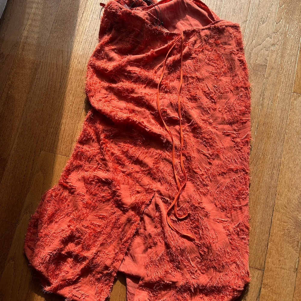 Brand New (NWT) Arcina Ori Kara Dress - Burnt Orange - Picture 9 of 13